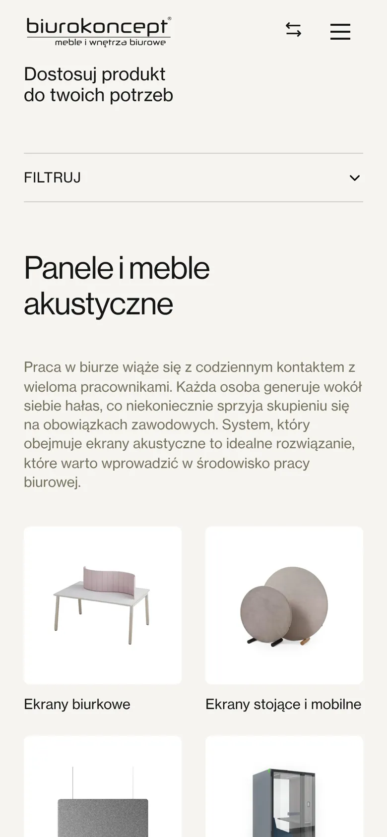 Kategoria Panele i meble akustyczne na telefonie