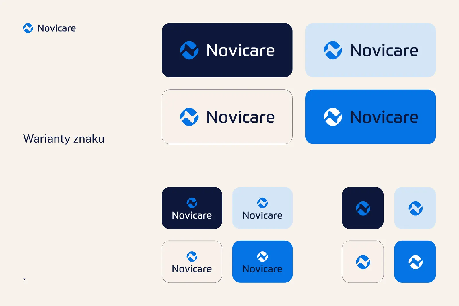 Strona księgi znaku Novicare, strona 7