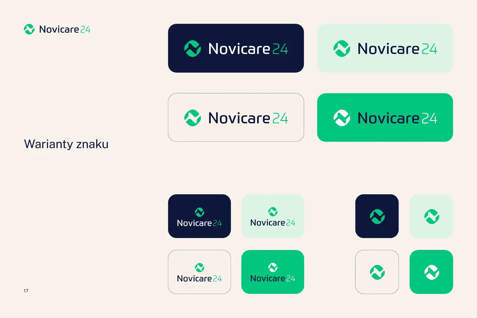 Strona księgi znaku Novicare, strona 17