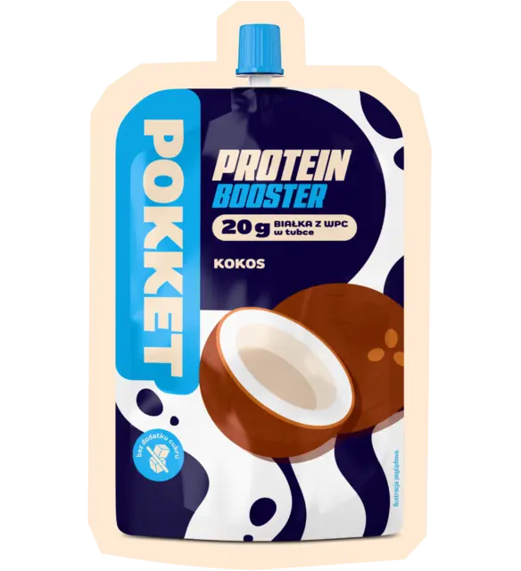 Saszetka Pokket Protein Booster, smak kokosowy