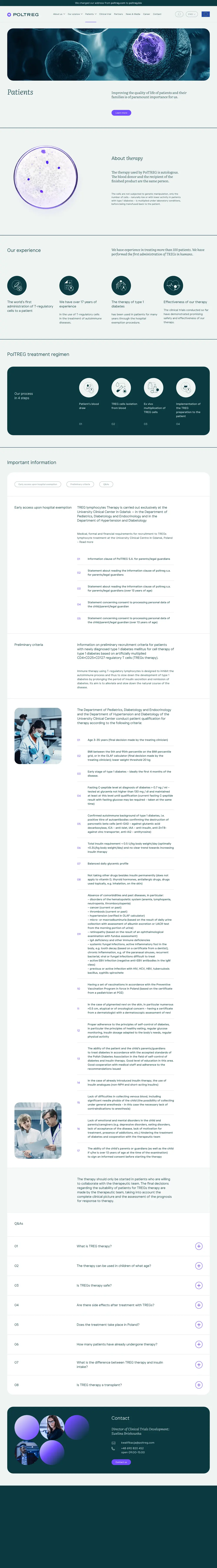 Cała podstrona Patients na poltreg.bio