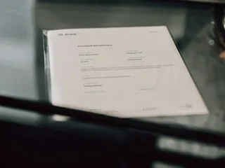 Wydrukowany protokół serwisowy Itrons.