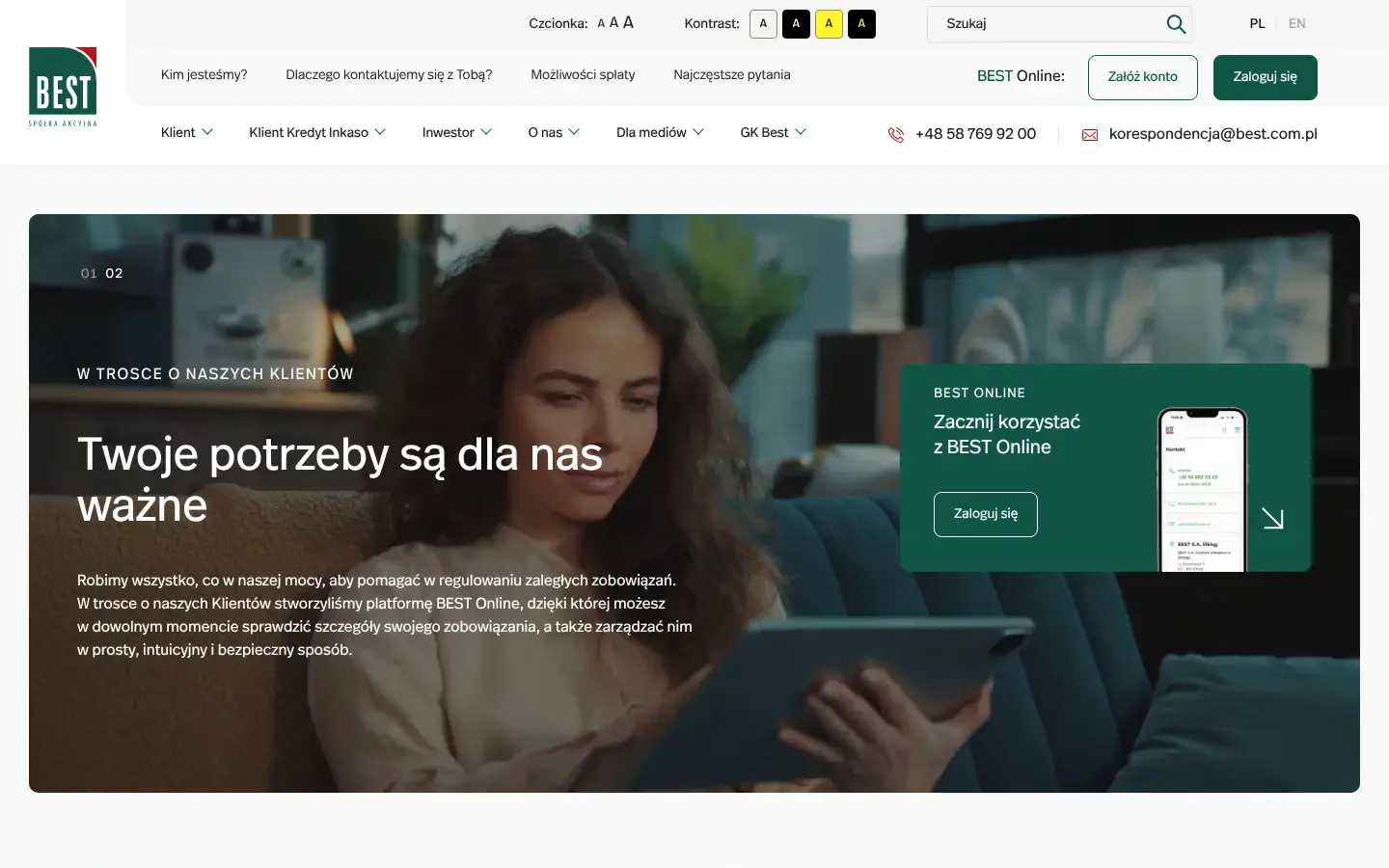 Strona główna best.com.pl.